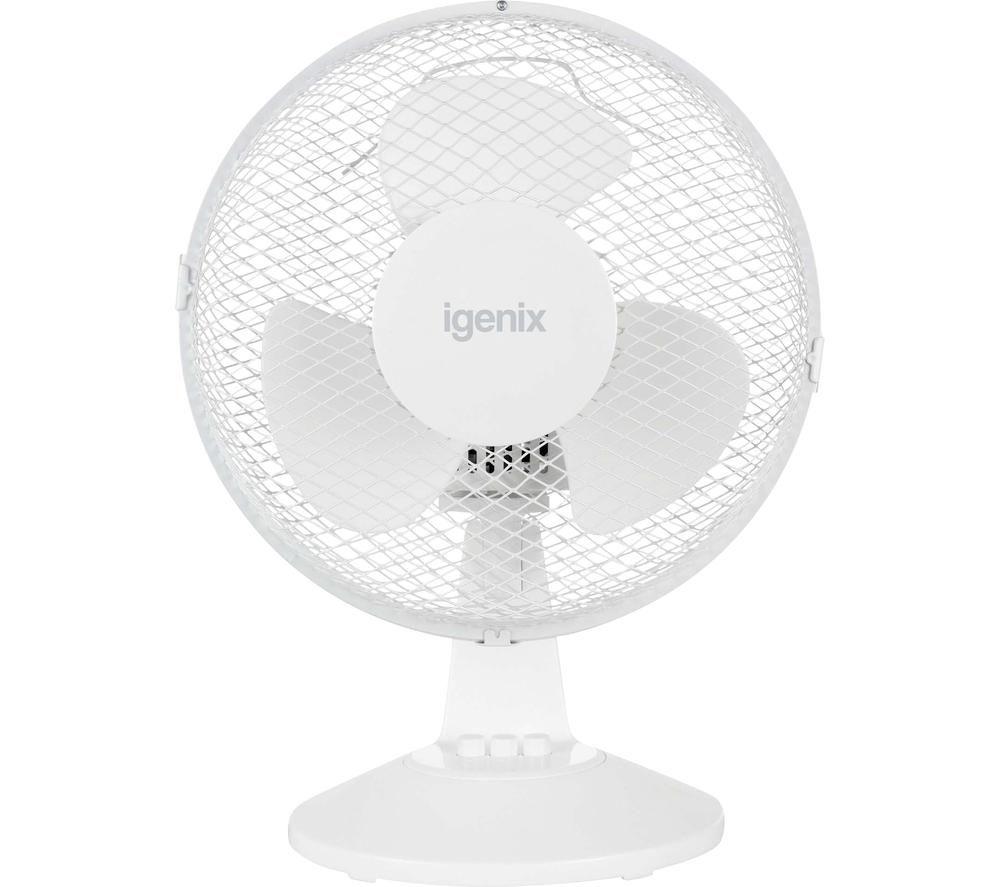IGENIX DF9010 Portable 9" Desk Fan - White, White