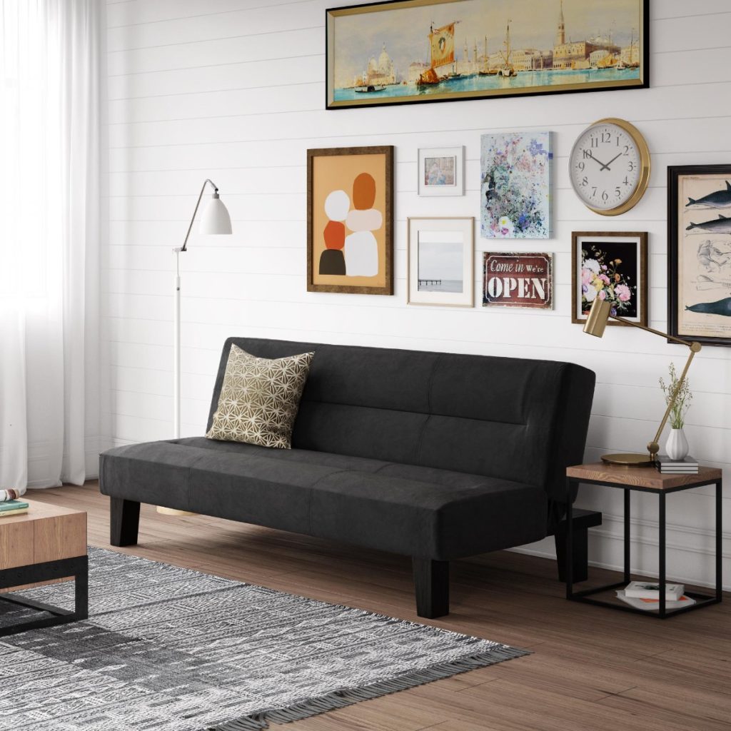 Dorel Kebo Futon Velvet-Black