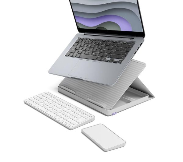 LOGITECH Casa Pop up Desk Wireless Keyboard  ToucHPad Set  Nordic Calm | Bed Sava