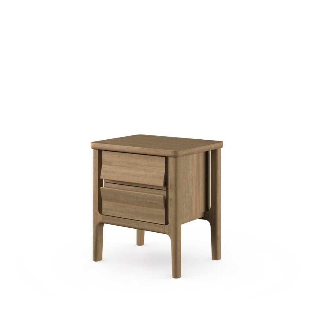 Oscar Bedside Table - Light Wood