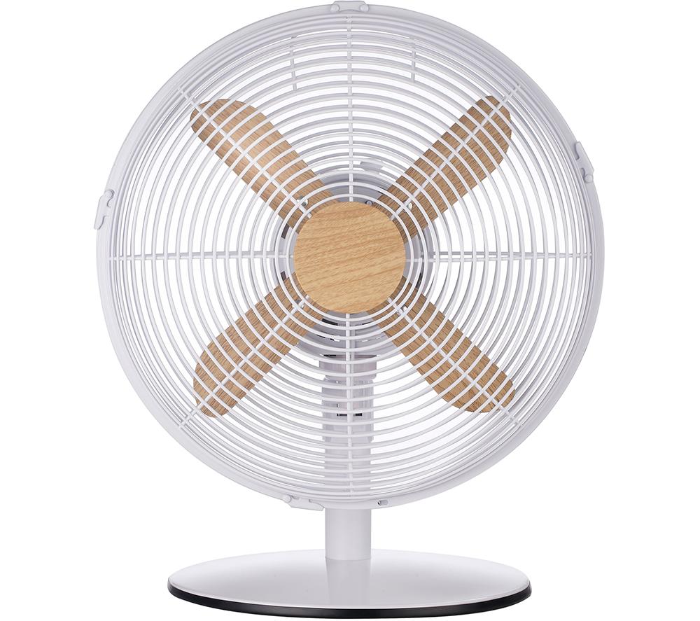 RUSSELL HOBBS RHMDF1201WDW 12" Desk Fan - White, White