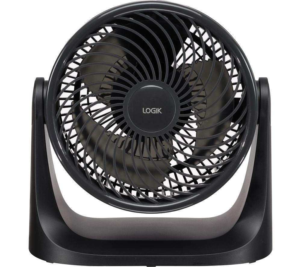 LOGIK L07DFB25 7" Desk Fan - Black, Black