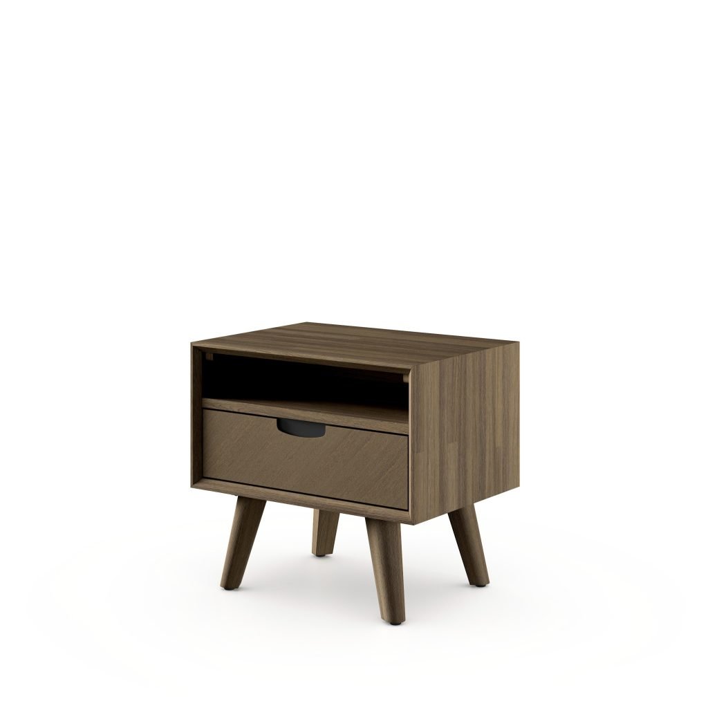 Saunders Bedside Table - Neutral Wood