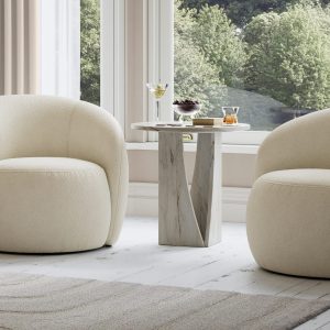 Geneva Chair  Boucle Natural | Bed Sava