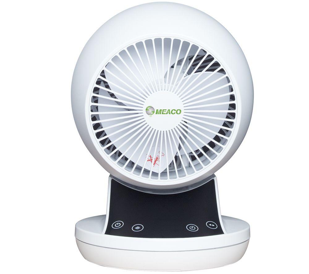 MEACO MeacoFan 360 Air Circulator Portable 6" Desk Fan - White, White