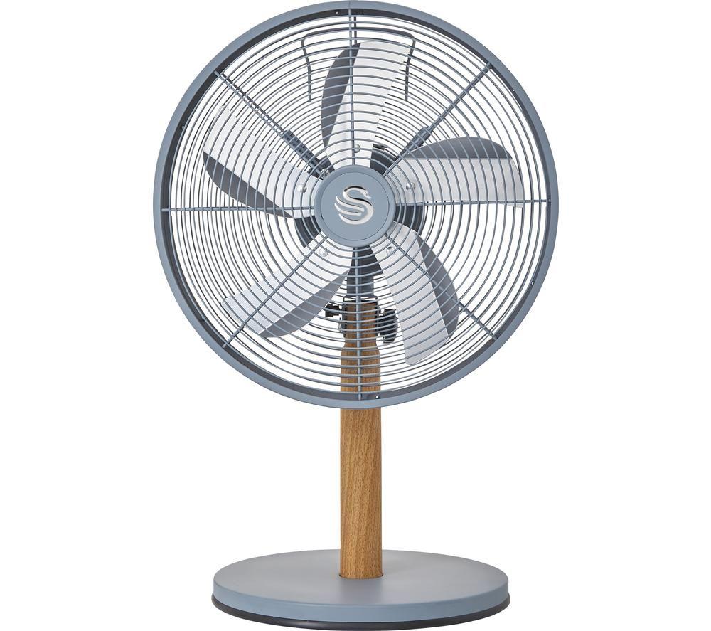 SWAN Nordic SFA16920GRYN 12 Desk Fan - Grey, Silver/Grey
