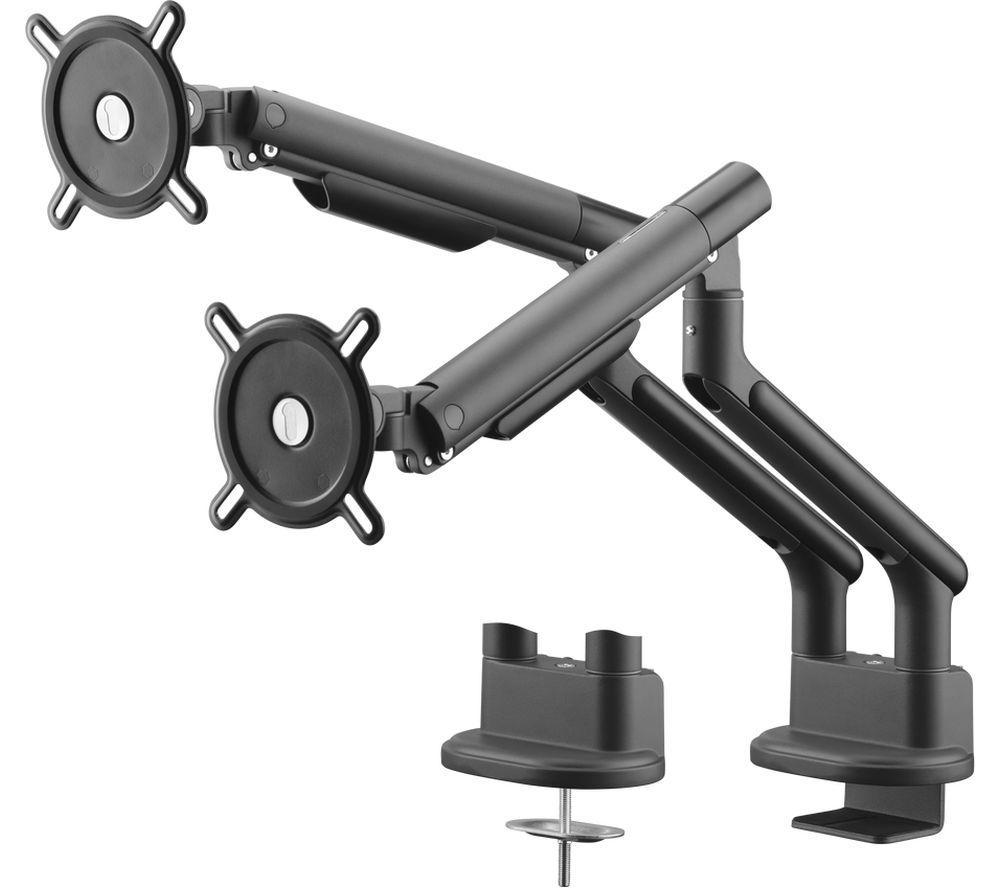 ONE FOR ALL DM7210 Dual Arm Full Motion 13-35" Monitor Desk Mount - Titanium