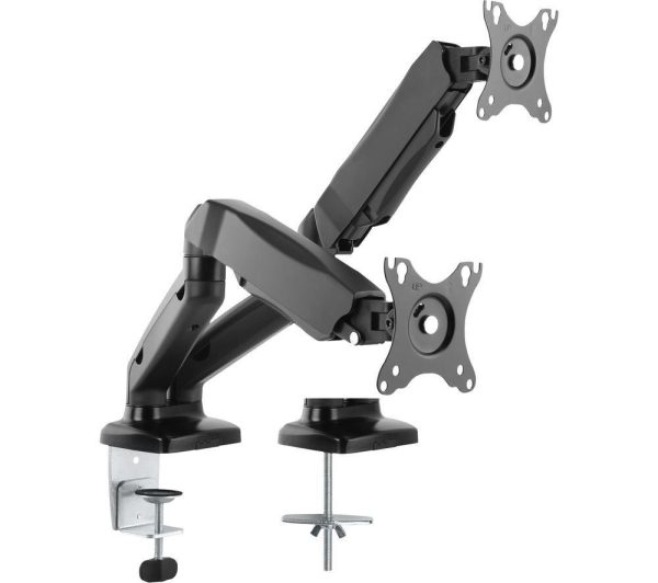 TTAP TTD 101M2 GAS Dual Arm Tilt  Swivel 17 32 Monitor Desk Mount | Bed Sava
