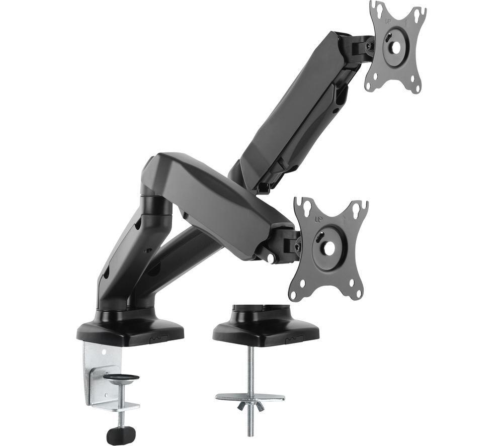 TTAP TTD-101M2-GAS Dual Arm Tilt & Swivel 17-32" Monitor Desk Mount
