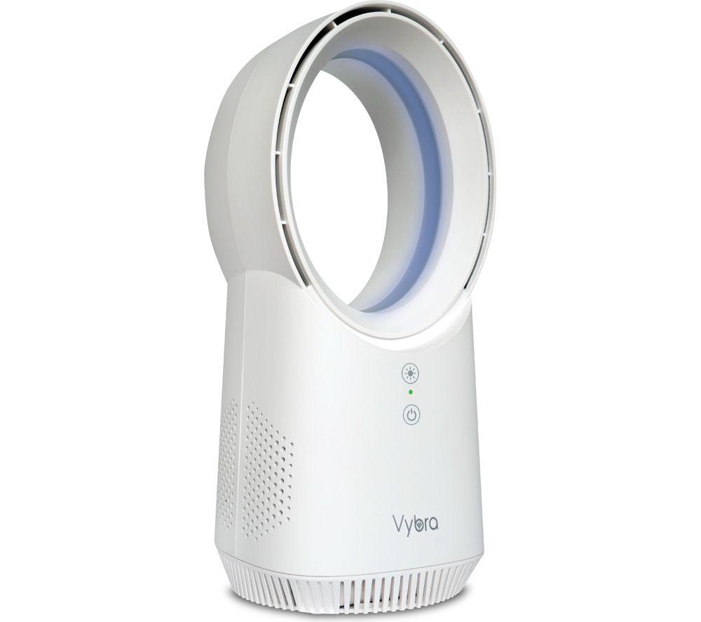 VYBRA Solo Portable Desk Fan - Pack of 2, White, White
