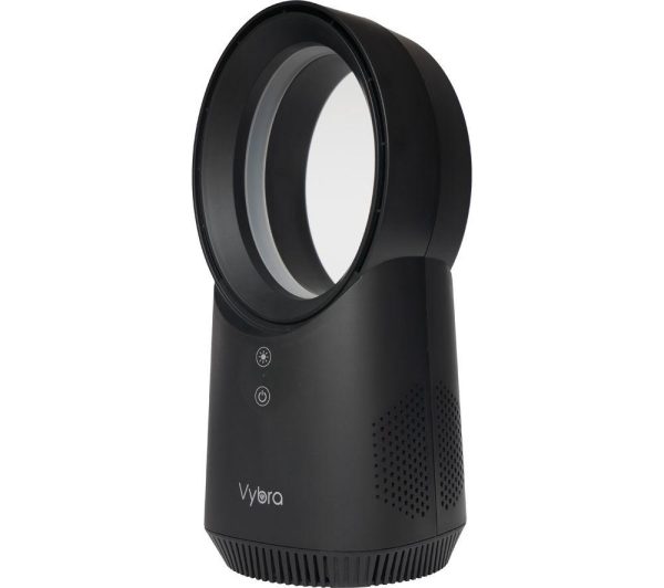 VYBRA Solo Portable Desk Fan  Pack of 2 Black Black | Bed Sava