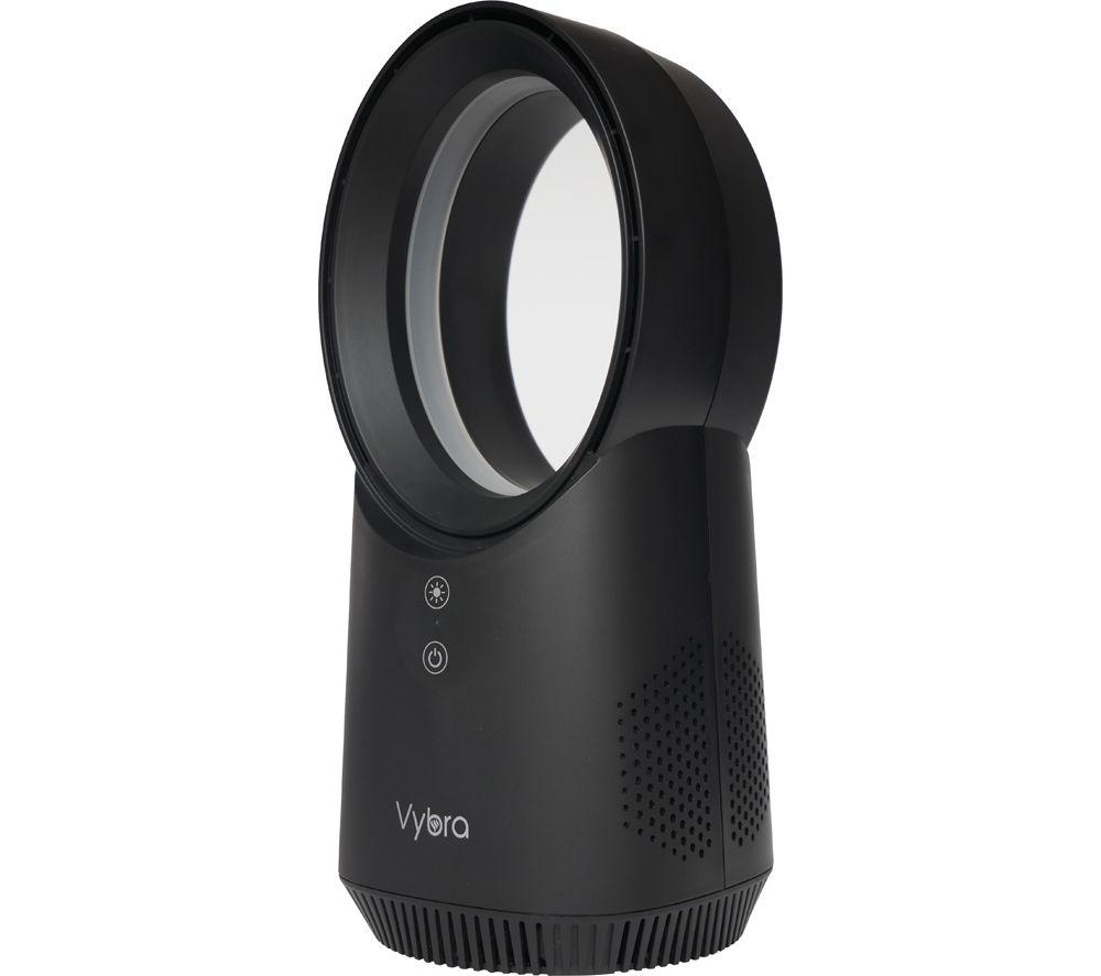 VYBRA Solo Portable Desk Fan - Pack of 2, Black, Black