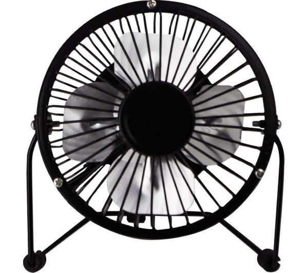 STATUS SUSBBLKWFAN1PKB4 4 USB Desk Fan  Black Black | Bed Sava