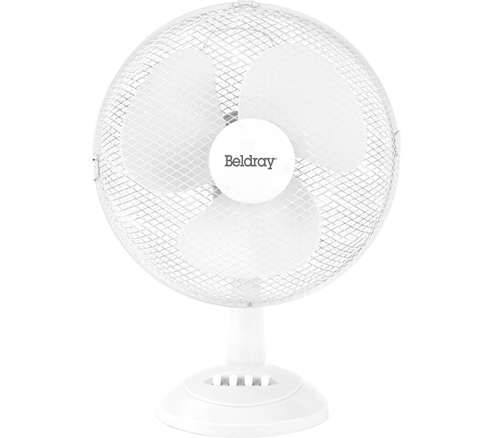 BELDRAY EH3198 Portable 12" Desk Fan - White, White