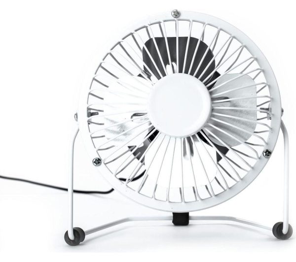 STATUS SUSBWHWFAN1PKB4 4 USB Desk Fan  White White | Bed Sava