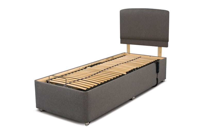 Uplift Adjustable Bed, Bednextday_Teal, 4 Drawers, Adjustable Small Single