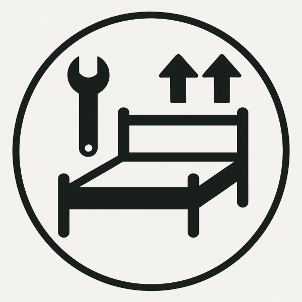 Bed Base Delivery Option 3 Setup in Room of Choice and Removal of Packaging | Bed Sava