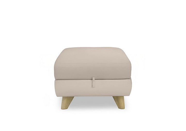 Malmo NC Leather Storage Footstool