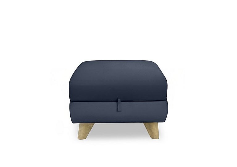 Malmo Leather Storage Footstool