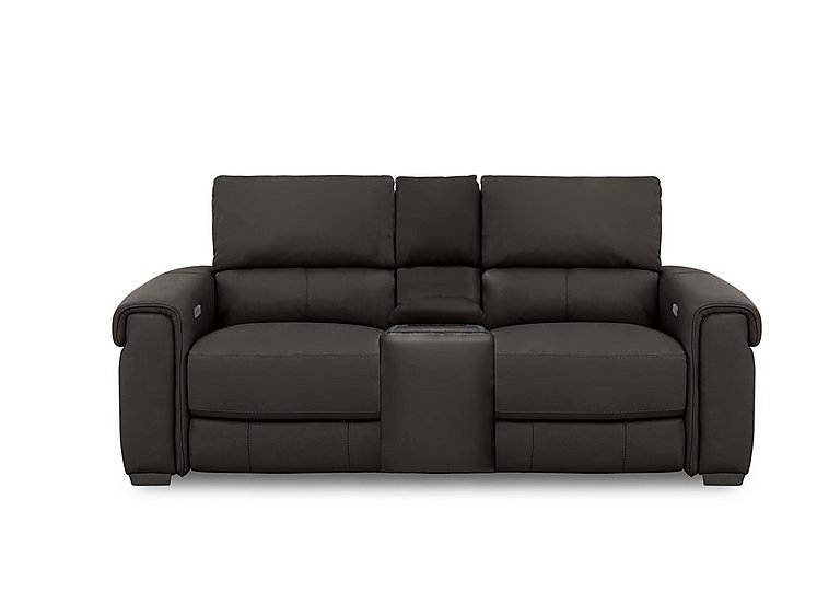 Nixon 2 Seater HW Leather Power Recliner Sofa with Cupholder Power Console
