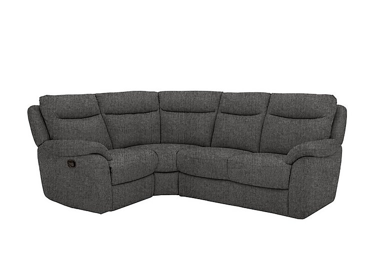 Snug Compact Fabric Manual Recliner Left Hand Facing Corner Sofa