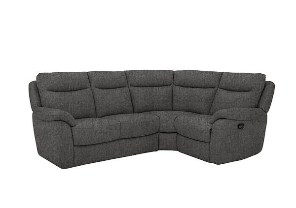 Snug Compact Fabric Manual Recliner Right Hand Facing Corner Sofa | Bed Sava