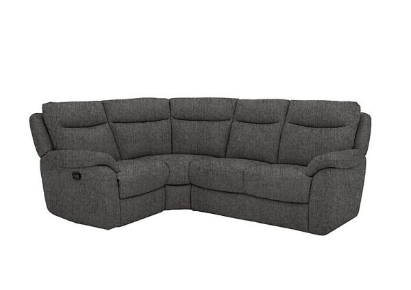 Snug Compact Fabric Power Recliner Left Hand Facing Corner Sofa | Bed Sava