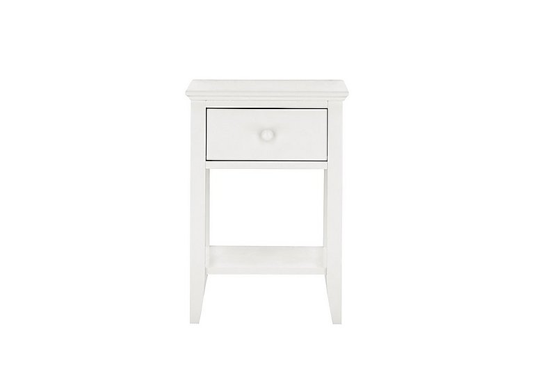 Faye 1 Drawer Bedside Table - White