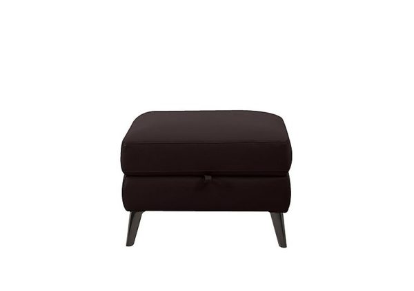 Axel HW Leather Storage Footstool | Bed Sava
