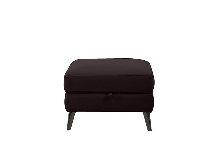 Axel HW Leather Storage Footstool