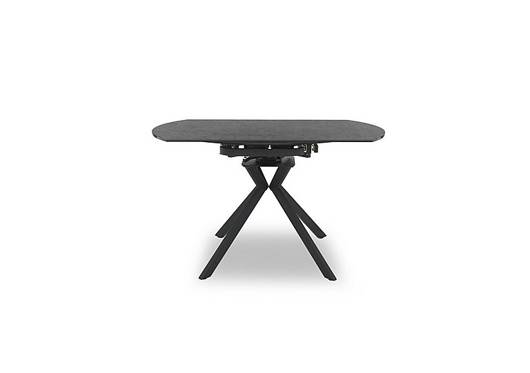 Quattro Extending Swivel Dining Table - Charcoal