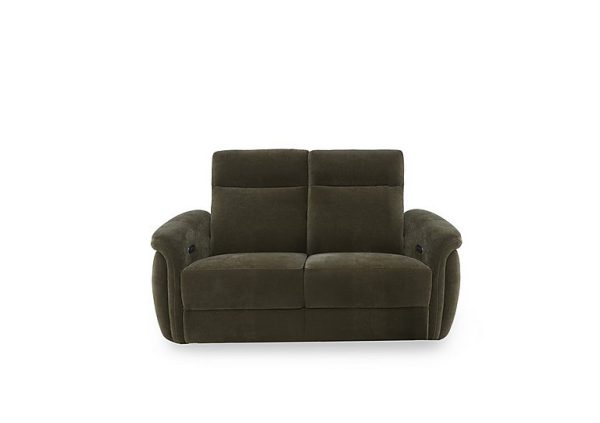 Dublin Fabric 2 Seater Power Recliner Sofa with Power Headrests | Bed Sava