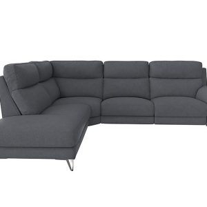 Contempo 3 Seater Left Hand Facing Chaise End Fabric Power Recliner Sofa | Bed Sava