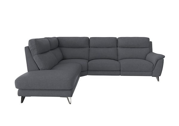 Contempo 3 Seater Left Hand Facing Chaise End Fabric Power Recliner Sofa | Bed Sava