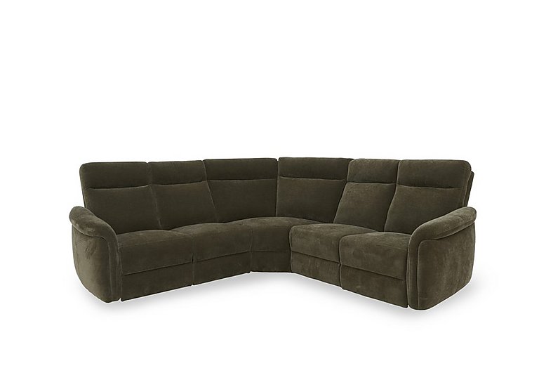 Dublin Fabric Large Power Recliner Corner Sofa with Power Headrests
