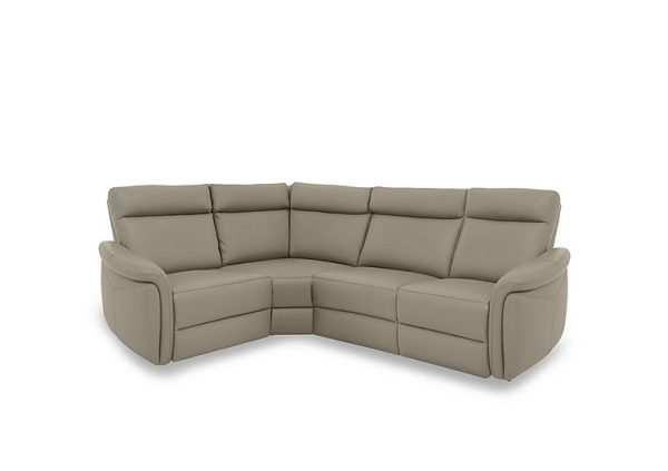 Dublin Leather Left Hand Facing Corner Sofa | Bed Sava
