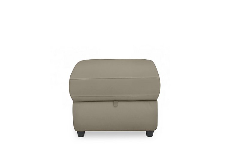 Dublin Leather Storage Footstool