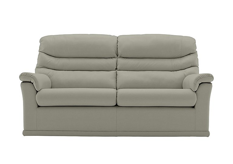 G Plan - Malvern 2 Cushion 3 Seater Leather Sofa - No Recliner - Cambridge Taupe