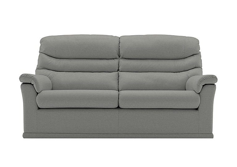 G Plan - Malvern 2 Cushion 3 Seater Leather Sofa - No Recliner - Texas Charcoal