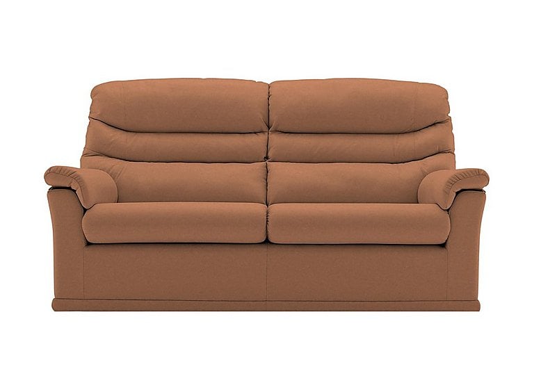 G Plan - Malvern 2 Cushion 3 Seater Leather Sofa - No Recliner - Texas Tan