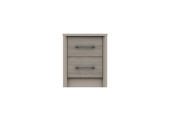 London Bedrooms  Paddington 2 Drawer Bedside Chest  Grey Oak | Bed Sava