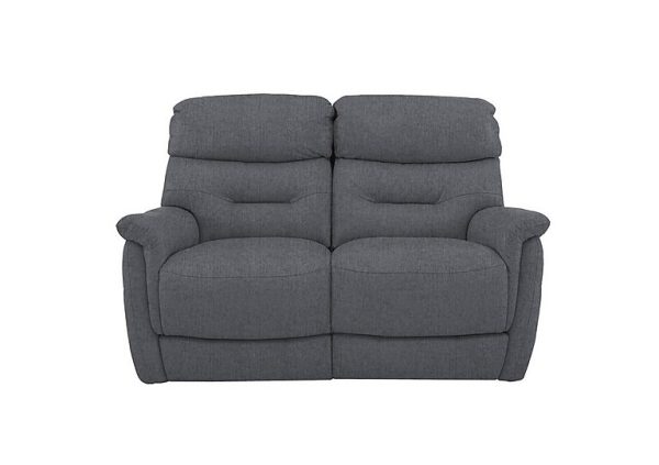 Chicago 2 Seater Fabric Battery Recliner Sofa | Bed Sava