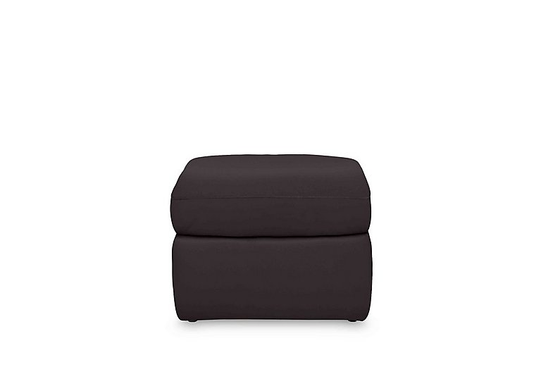 Cinemax Leather Storage Footstool
