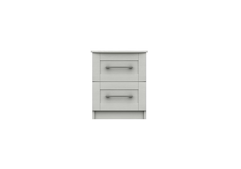London Bedrooms - Fenchurch 2 Drawer Bedside Chest - White