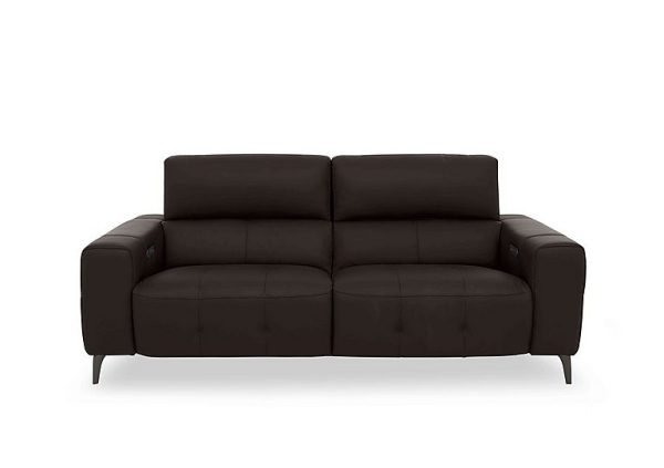 New York 3 Seater HW Leather Power Recliner Sofa | Bed Sava