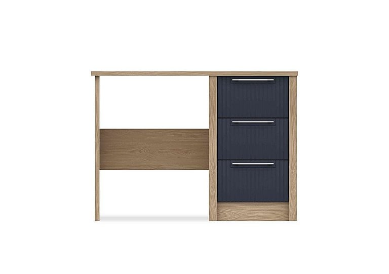 London Bedrooms - Chelsea 3 Drawer Dressing Table with Silver Handles - Royal Blue