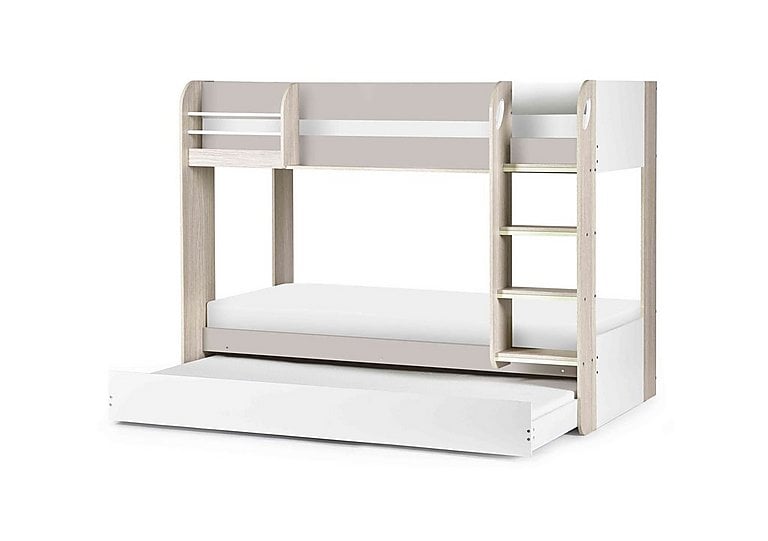 Anna Bunk Bed with Trundle - Taupe