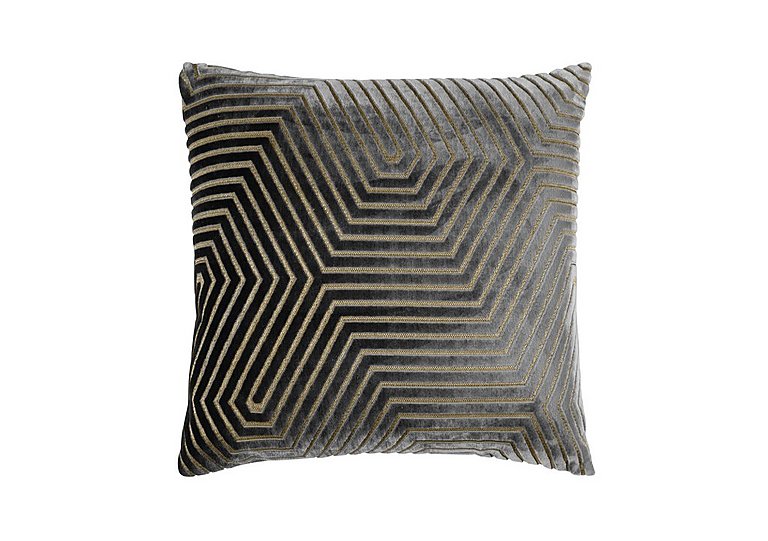Avira Feather Cushion - Charcoal