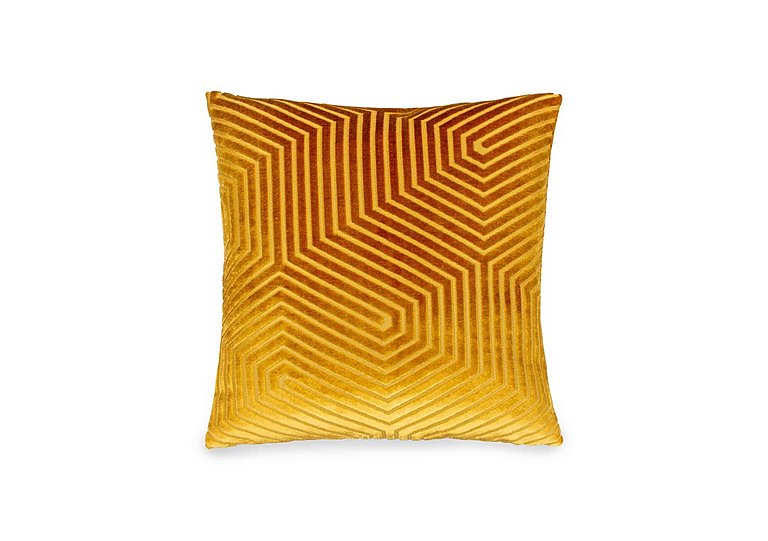 Avira Feather Cushion - Gold