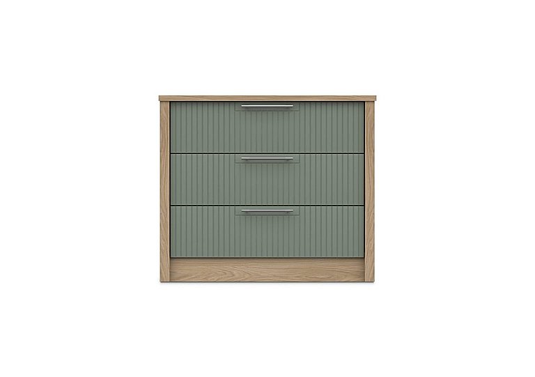 London Bedrooms - Chelsea 3 Drawer Chest with Silver Handles